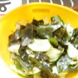 最速の鶏ガラ味のきゅうりとわかめの酢の物