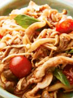 きのこと豚肉のトマト風味マリネ-レシピのメイン写真