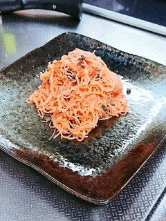 簡単激辛タラコとヘルシー白滝ダイエット-レシピのメイン写真