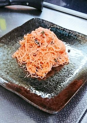簡単激辛タラコとヘルシー白滝ダイエット-レシピのメイン写真