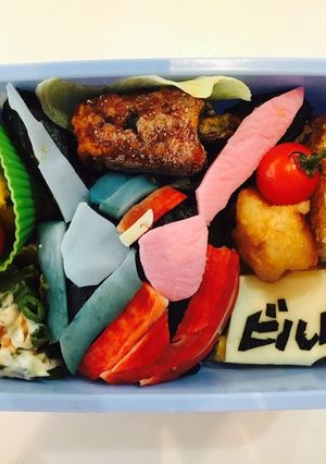 仮面ライダービルドのキャラ弁-レシピのメイン写真