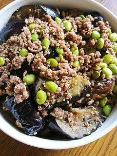 サッパリ茄子のそぼろ炒め煮-レシピのメイン写真