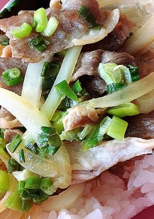 さっぱりレモン豚丼-レシピのメイン写真