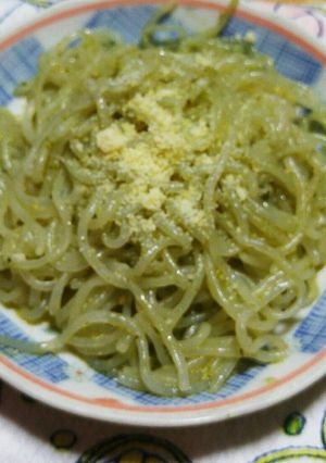 白滝のジェノベーゼパスタ風。-レシピのメイン写真