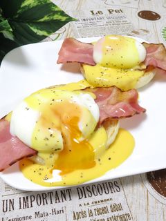 【朝食に】簡単エッグベネディクト♪-レシピのメイン写真