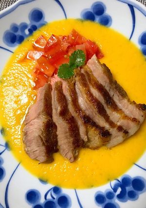 豚かたまりローストマンゴーソース-レシピのメイン写真