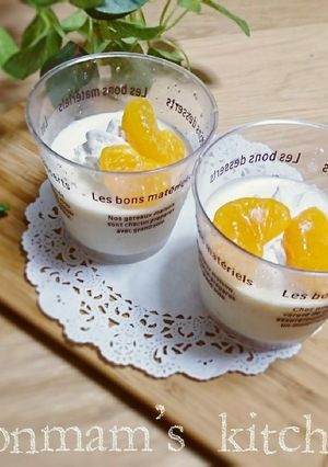 甘酸っぱいみかんのレアチーズ-レシピのメイン写真
