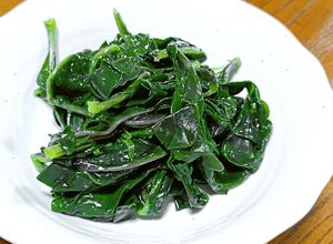 加賀野菜の金時草(きんじそう)のお浸し-レシピのメイン写真