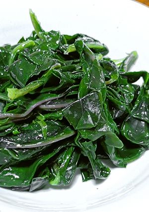 加賀野菜の金時草(きんじそう)のお浸し-レシピのメイン写真