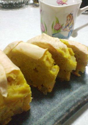 どっさりんごとかぼちゃ風味パウンドケーキ-レシピのメイン写真