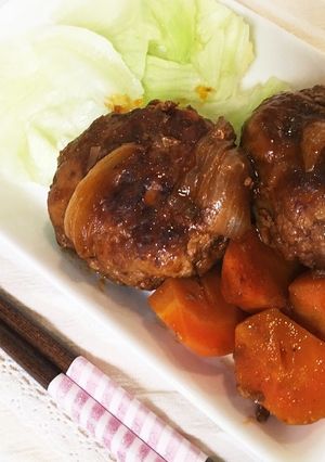 ＊炊飯器で煮込みハンバーグ＊-レシピのメイン写真