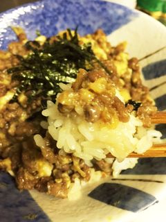 簡単で美味しい♪そぼろ卵とじ丼-レシピのメイン写真