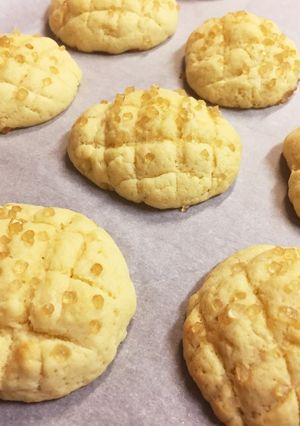 簡単に15分で完成♪おやつメロンパン-レシピのメイン写真