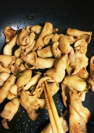 おつまみに！簡単鶏皮焼肉のタレ焼き！！-レシピのメイン写真