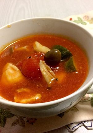 ホールトマト缶で簡単トマトスープ-レシピのメイン写真