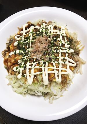 小麦粉なしキャベツもやしのお好み焼き-レシピのメイン写真