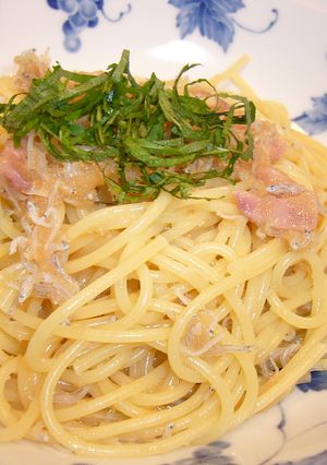 簡単♪塩辛とじゃこのたらスパ☆-レシピのメイン写真