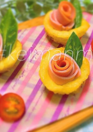 薔薇入りじゃが芋カップ-レシピのメイン写真