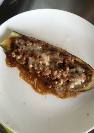 ナスの肉味噌チーズ焼き-レシピのメイン写真