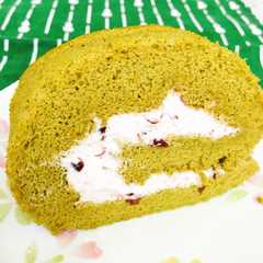 รูปของ SwansDown抹茶あずきロールケーキ