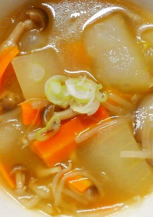 簡単❀冬瓜ともやし きのこの中華スープ♪-レシピのメイン写真