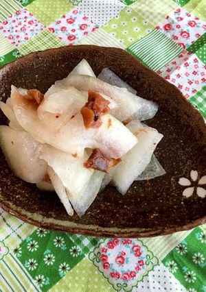 ビニール袋で♡冬瓜の梅干し和え-レシピのメイン写真