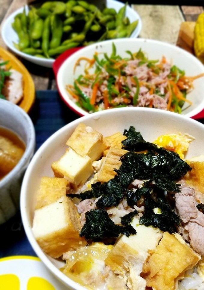 厚揚げと豚コマの他人丼-レシピのメイン写真