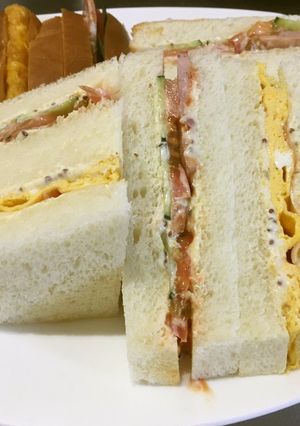 喫茶店風ミックスサンドウイッチ-レシピのメイン写真
