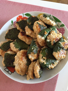 鳥ひき肉と豆腐の大葉はさみ焼き-レシピのメイン写真