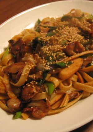 豚とねぎの和風パスタ-レシピのメイン写真