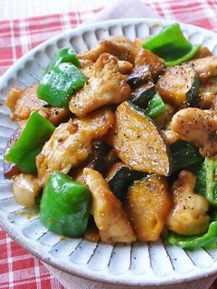 甘辛スパイス!カボチャと鶏肉のカレー炒め-レシピのメイン写真
