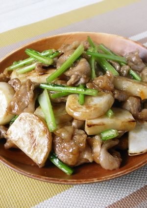 春かぶと豚肉のしょうが焼き-レシピのメイン写真
