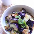 茄子とシシトウのアンチョビ炒め