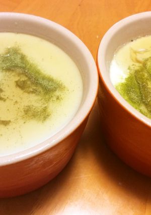 電子レンジで簡単すぎる抹茶ミルクババロア-レシピのメイン写真