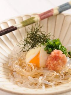 ゼンパスタの釜玉風-レシピのメイン写真