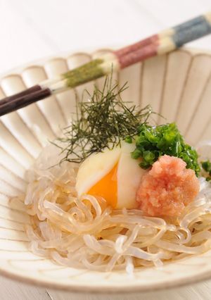 ゼンパスタの釜玉風-レシピのメイン写真