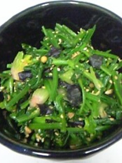 お茶漬けの素活用法~ほうれん草の胡麻和え-レシピのメイン写真