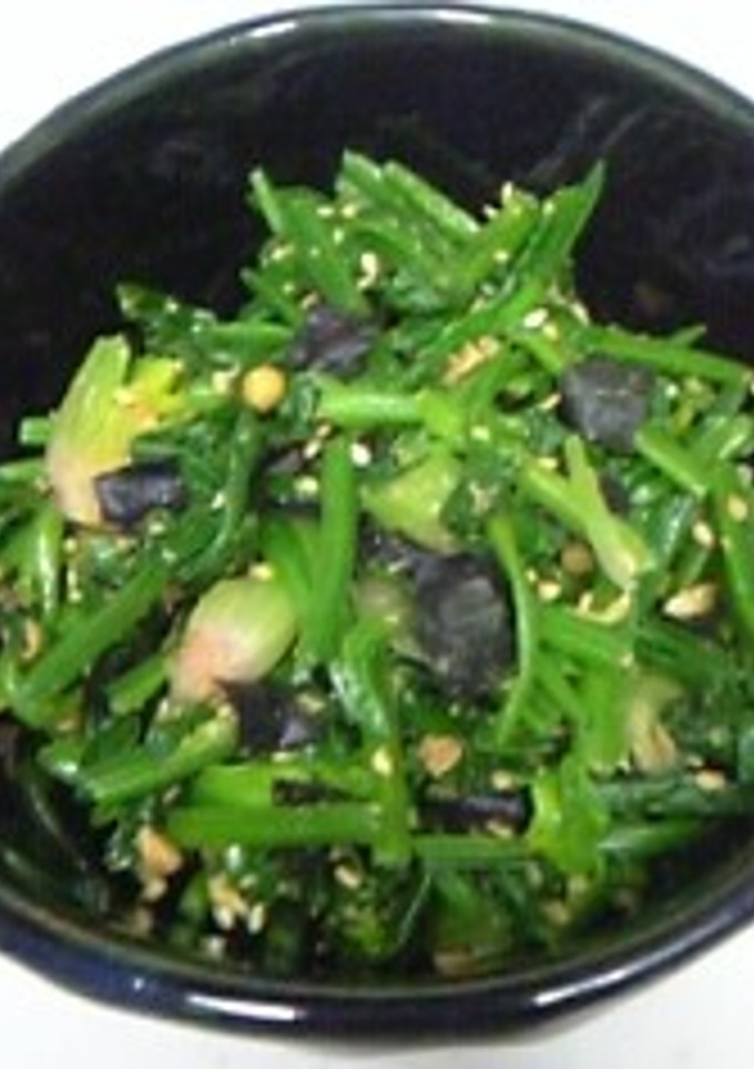 お茶漬けの素活用法～ほうれん草の胡麻和え-レシピのメイン写真