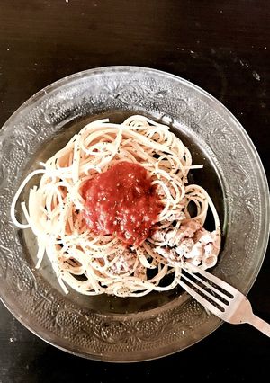 豚肉の冷製パスタ〜ガーリックトマトソース-レシピのメイン写真