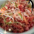 たらこと野菜の糸蒟蒻チャンプルー