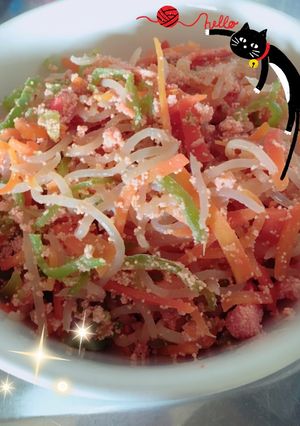 たらこと野菜の糸蒟蒻チャンプルー-レシピのメイン写真