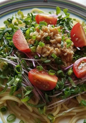 ひと手間かけて☆私が作る納豆パスタ☆-レシピのメイン写真