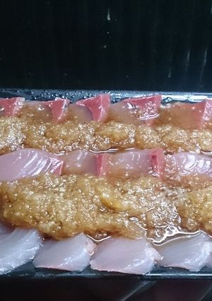 ワラサの刺身 おろしポン酢掛け-レシピのメイン写真