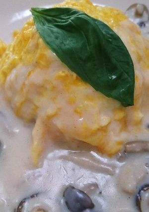 明太マヨオムライス~クリームソースがけ~-レシピのメイン写真
