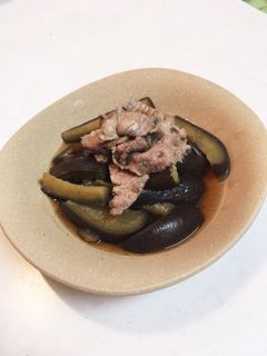 お手軽な旬の煮物♪なすと豚肉の旨煮-レシピのメイン写真