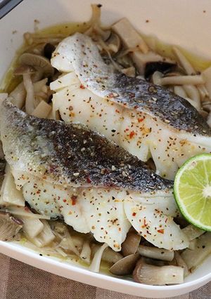 レンジで簡単! 白身魚のきのこ蒸し-レシピのメイン写真