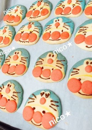 ★ドラえもんアンパンマン★クッキー★-レシピのメイン写真