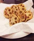 レンコンスライスで作る蓮根のはさみ揚げ