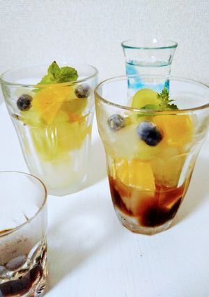 冬瓜の簡単スイーツ☆冬瓜フルーツみつ豆-レシピのメイン写真