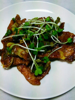 豚こま肉で、甜麺醤焼き!-レシピのメイン写真